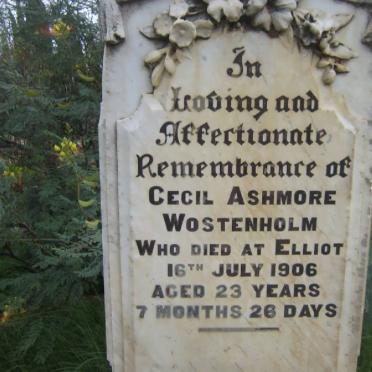 WOSTENHOLM Cecil Ashmore -1906
