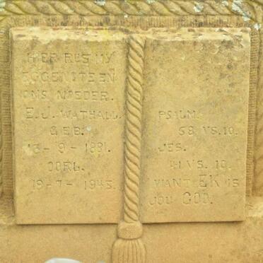 WATHALL E.J. 1881-1945