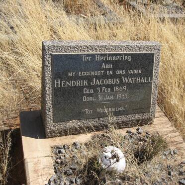 WATHALL Hendrik Jacobus 1869-1955