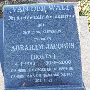WALT Abraham Jacobus van der 1983-2000