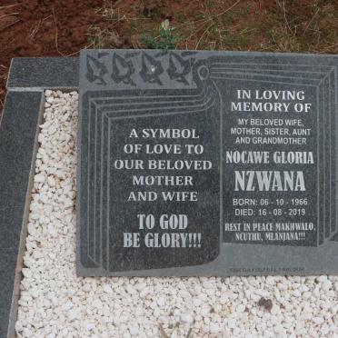 NZWANA Nocawe Gloria 1966-2019
