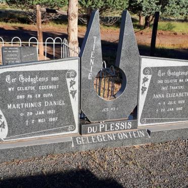PLESSIS Marthinus Daniël, du 1921-1987 &amp; Anna Elizabeth TRANTER 1928-1992