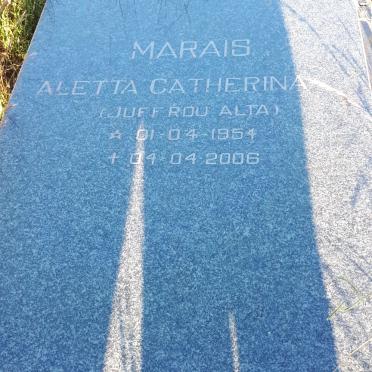 MARAIS Aletta Catherina 1954-2006