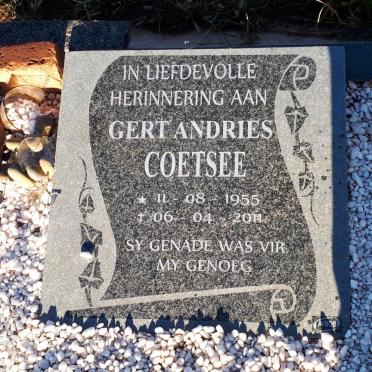 COETSEE Gert Andries 1955-2011