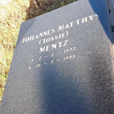 MENTZ Johannes Matthys 1972-1993