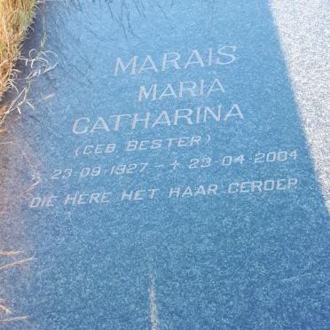 MARAIS Maria Catharina nee BESTER 1927-2004