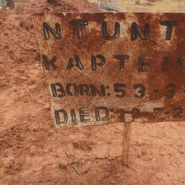 KAPTEIN Ntuntsu 1953-1972