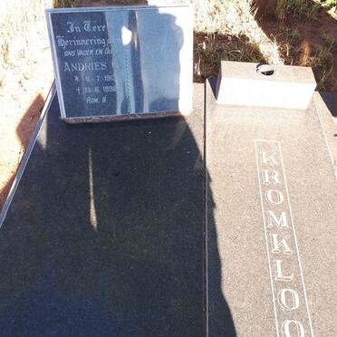 COETSEE Andries G. 1913-1992 &amp; Francina A.E. 1922-1992