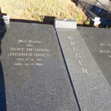KRUGER Gert Hendrik Jacobus 1921-1996 &amp; Maria Jacoba KNOX 1925-
