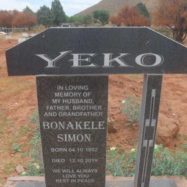 YEKO Bonakele Simon 1952-2019