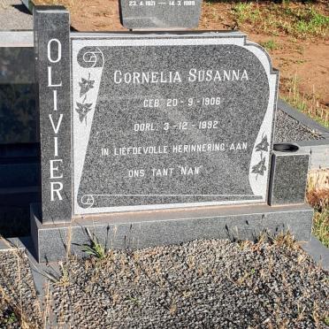 OLIVIER Cornelia Susanna 1906-1992