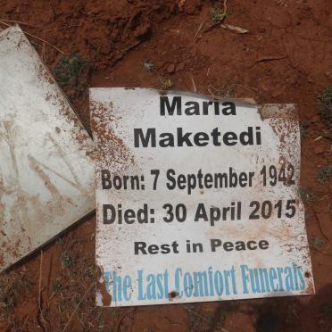 MAKETEDI Maria 1942-2015