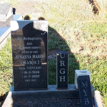 MYBURGH Susanna Maria nee VENTER 1939-2002