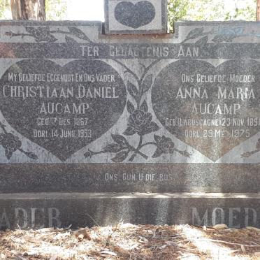 AUCAMP Christiaan Daniel 1867-1953 &amp; Anna Maria LABUSCAGNE 1891-1975