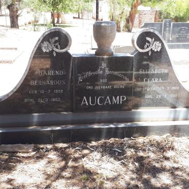 AUCAMP Barend Bernardus 1908-1953 &amp; Elizabeth Clara POISAT 1908-1980