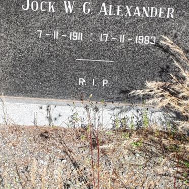 ALEXANDER Jock W.G. 1911-1983