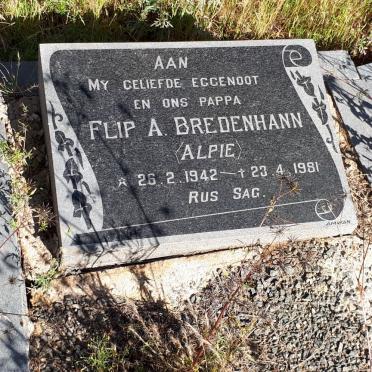 BREDENHANN Flip A. 1942-1981