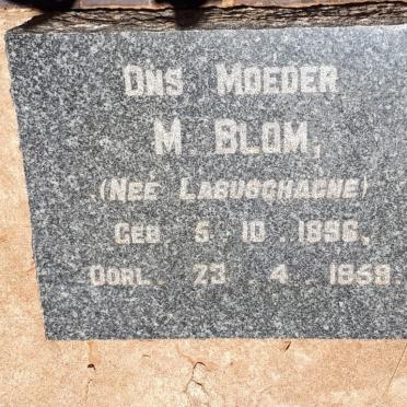 BLOM M. nee LABUSCHAGNE 1896-1959