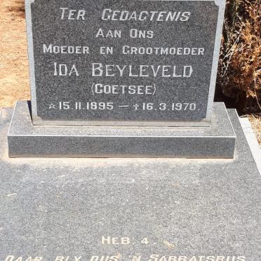 BEYLEVELD Ida nee COETSEE 1895-1970