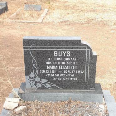 BUYS Maria Elizabeth 1911-1972