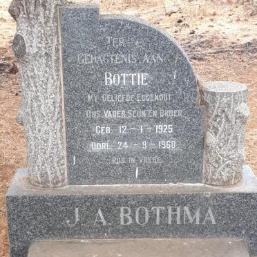 BOTHMA J.A. 1925-1960