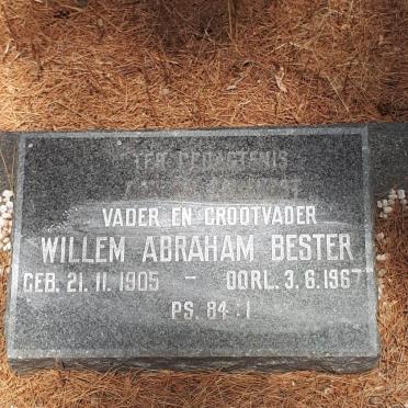 BESTER Willem Abraham 1905-1967