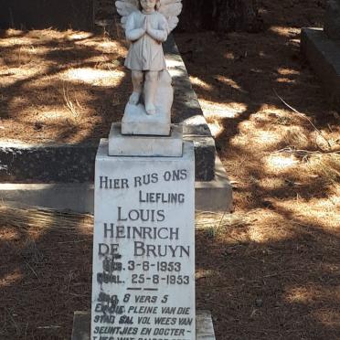 BRUYN Louis Heinrich, de 1953-1953