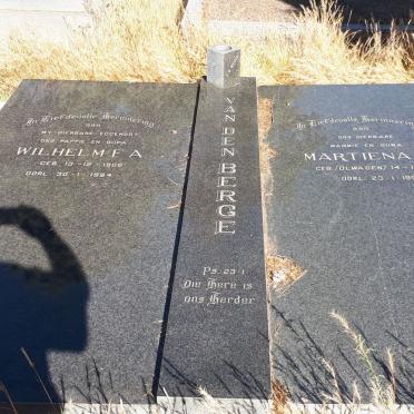 BERGE Wilhelm F.A., van den 1902-1984 &amp; Martiena P. OLWAGEN 1912-1993