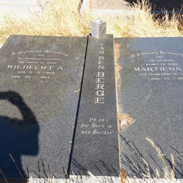 BERGE Wilhelm F.A., van den 1902-1984 &amp; Martiena P. OLWAGEN 1912-1993