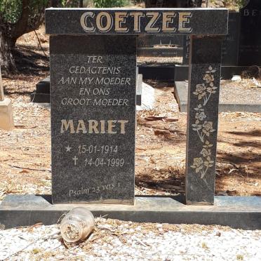 COETZEE Mariet 1914-1999