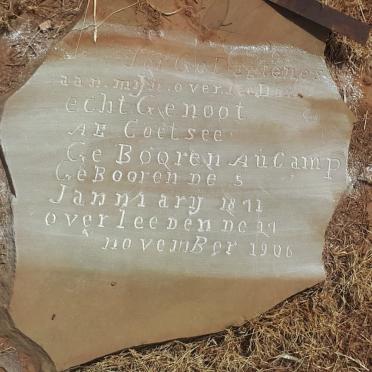 COETSEE A.E. nee AUCAMP 1871-1906