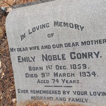 CONRY Emily Noble 1859-1934