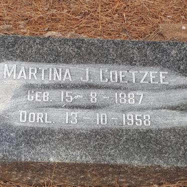 COETZEE Martina J. 1887-1958