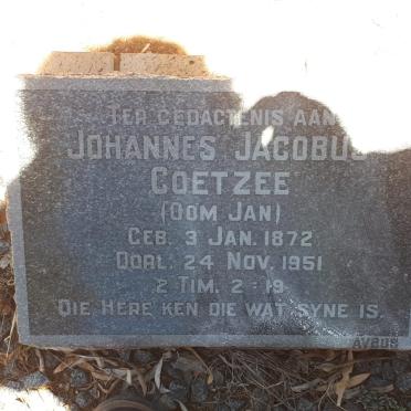 COETZEE Johannes Jacobus 1872-1951