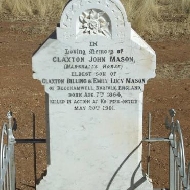 CLAXTON John Mason 1864-1901