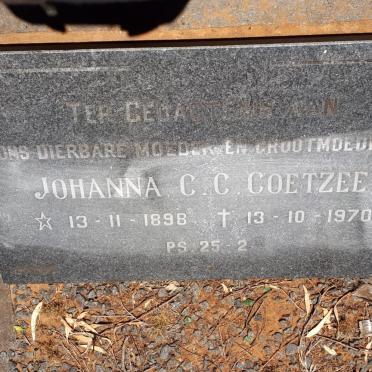 COETZEE Johanna C.C. 1898-1970