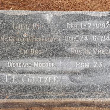 COETZEE J.E. 1882-1947
