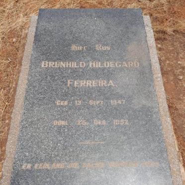 FERREIRA Brunhild Hildegard 1947-1952