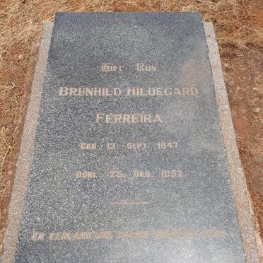 FERREIRA Brunhild Hildegard 1947-1952