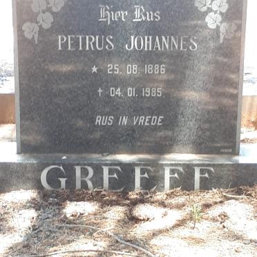 GREEFF Petrus Johannes 1886-1985