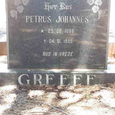 GREEFF Petrus Johannes 1886-1985