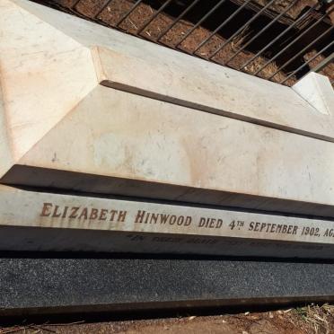 HINWOOD Harry William -1902 &amp; Elizabeth -1902