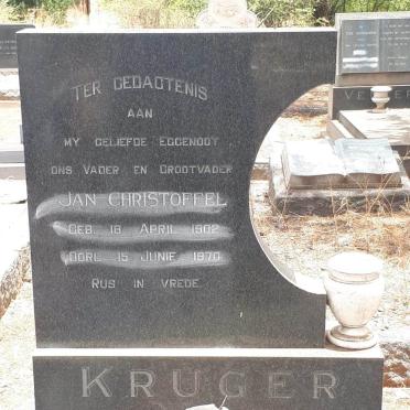 KRUGER Jan Christoffel 1902-1970