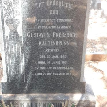 KALTENBRUNN Gustavus Frederick 1927-1951