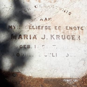 KRUGER Maria J. 1850-1920