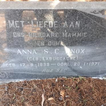 KNOX Anna S.C. nee LABUSCAGNE 1899-1971