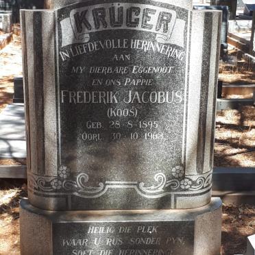 KRUGER Frederik Jacobus 1895-1962