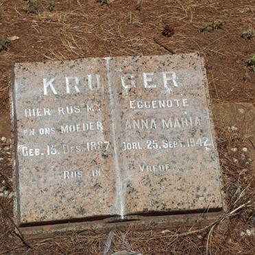 KRUGER Anna Maria 1887-1942