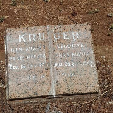 KRUGER Anna Maria 1887-1942