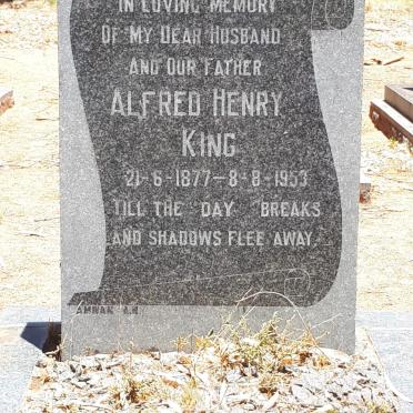 KING Alfred Henry 1877-1953